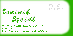 dominik szeidl business card
